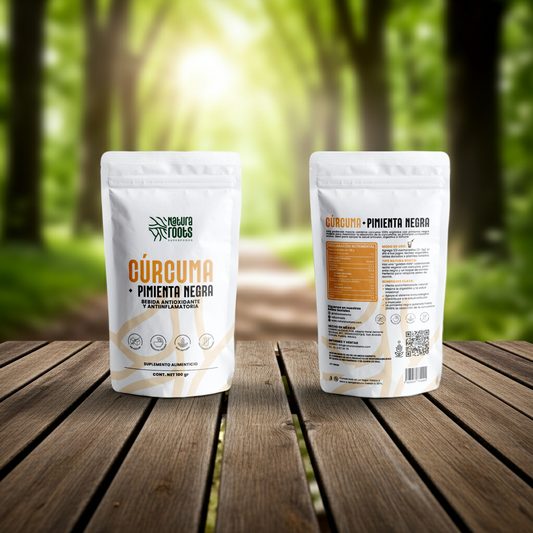 🌿 Cúrcuma en Polvo con Pimienta Negra – Mezcla Natural 100g